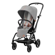 Коляска прогулочная с бампером и дождевиком Cybex Eezy S Twist+ 2 BLK Lava Grey
