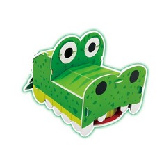 Набор для творчества создние 3D фигурки "Крокодил" No Brand