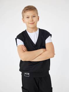 Жилет детский Batik 048 ш24, черный, 122 Батик