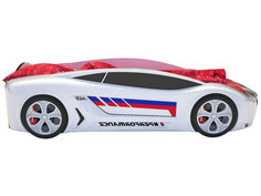 Кровать-машина Roadster БМВ Белый (БМВ Roadster), Без подсветки Киндер
