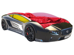 Кровать-машина Roadster Лексус Черный (Лексус Roadster), С подсветкой дна Киндер