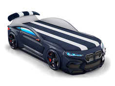 Кровать-машина Romack Ромео-М Черный С мягким спойлером