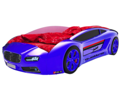 Кровать-машина Roadster Ауди Синий Ауди Roadster, Без подсветки Киндер