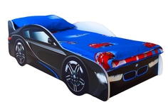 Кровать-машина Киндер Классик Черный (BMW) Без подсветки