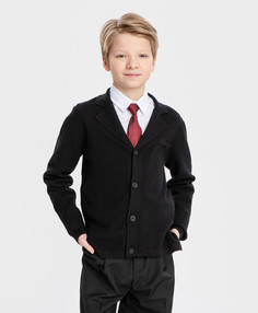 Кардиган детский Button Blue 224BBBS35020800, черный, 122