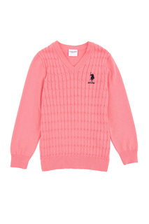 Джемпер детский US Polo Assn G084SZ0TK0TD02KIDS, светло-розовый, 110