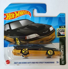 Машинка Hot Wheels MATT AND DEBBIE HAY`S 1988 PRO STREET THUNDERBIRD 5785/HKJ80