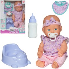 Игровой набор Junfa Пупс My Sweet Love 35 см в сиреневой кофточке WJ-36785
