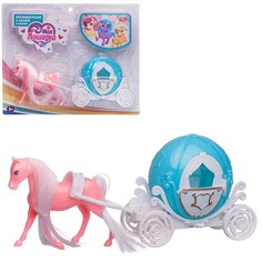 Игровой набор ABtoys Моя лошадка PT-01462/бирюзово-белая+розова
