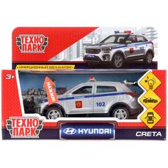Машина Технопарк Hyundai Creta Полиция 12 см, металл, свет-звук
