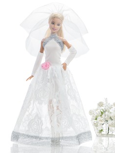 Одежда для куклы Barbie Виана 29 см белого цвета