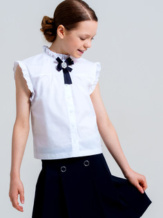 Блузка детская PlayToday 22427054, белый, 164