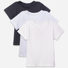 Футболка детская КотМарКот 800369, белый, черный, молочный, 128