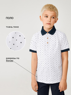 Поло детское Acoola 20140490010, белый, 140