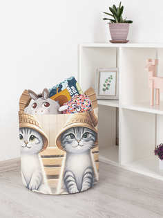 Корзина для игрушек "Коты в бане" 34л, toba_429876_S Joy Arty