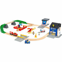 Игровой набор BRIO жд Спасатели Deluxe с поездом