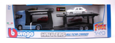 Набор машин Bburago Street Fire Scania 1:43 синий черный 18-31456