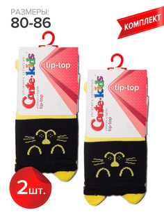 Колготки детские Conte Kids TIP-TOP 17С-60СП, черный-желтый, 80-86