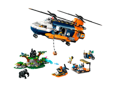 Конструктор LEGO City Исследователь джунглей: вертолет в базовом лагере, 881 деталей,60437