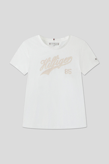 Футболка детская Tommy Hilfiger KG0KG07718, белый, 140