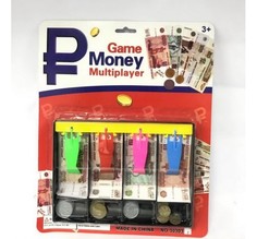 Игровой набор для кассы, монеты+купюры 1801U187 No Brand