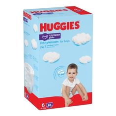 Подгузники-трусики Huggies для мальчиков 6 (15-25 кг) 88 шт