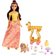 Кукла Disney Princess Принцесса Бэлль с чайной тележкой