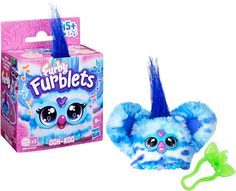 Интерактивный питомец Hasbro FURBY голубой FURBLETS 45 звуков и мелодий
