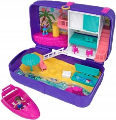 Игровой набор Polly Pocket пляжный рюкзак с лодкой FRY40