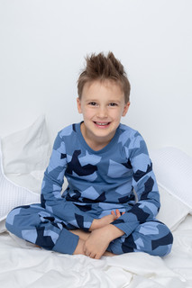 Пижама детская CROCKID К 1512, синий, 116, 1 шт