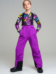 Полукомбинезон детский PlayToday 32421001, сиреневый, 152