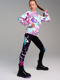 Леггинсы детские PlayToday 32421493, черный, 134