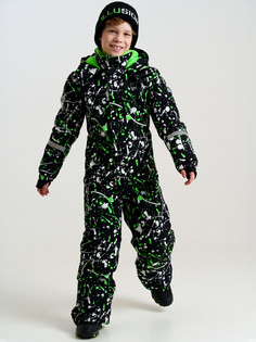 Комбинезон детский PlayToday 32411008, черный, белый, 146