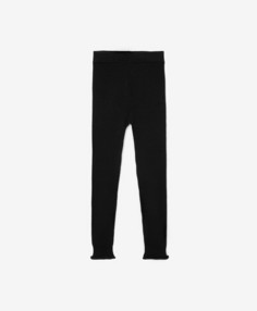 Рейтузы из вязаного трикотажа чёрные для девочки Gulliver, 158, 22409GJC3702