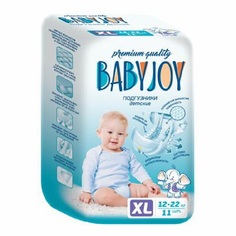 Подгузники BabyJoy XL (от 12 кг) 11 шт