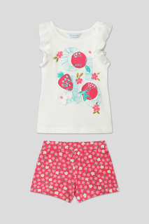 Костюм повседневный Mayoral 3264, ярко-розовый, 104