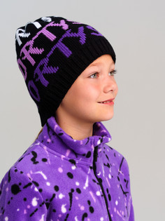 Шапка детская PlayToday 32421210, черный, разноцветный, 54