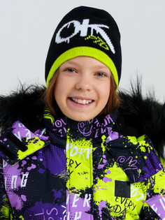 Шапка детская PlayToday 32421204, черный, 56