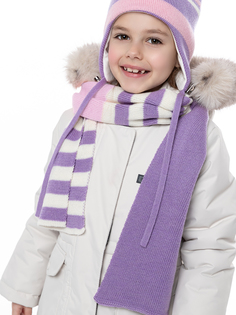 Шарф детский NIKASTYLE 17з15724, фиолетовый; розовый, onesize