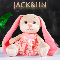 Мягкая игрушка JACK&LIN плюшевая зайка в подарочной коробке X-JL-04202317-20 Maxitoys