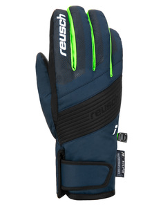 Перчатки детские Reusch Duke R-Tex Xt Junior, зеленый-синий-черный, 17
