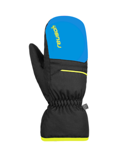 Варежки детские Reusch Alan Junior Mitten, голубой-желтый, 17