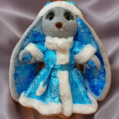 Мягкая игрушка Зайка MINK серый 36 см No Brand