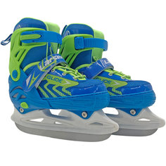 Коньки ледовые раздвижные Larsen Glide Blue/Green S