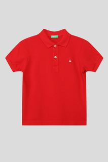 Поло детское Benetton 3089C300Q, красный, 158
