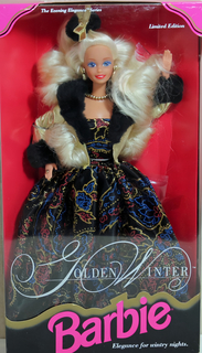 Кукла Барби коллекционная GOLDEN WINTER лимитированное издание 1993 Barbie