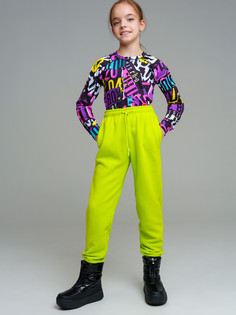 Брюки детские PlayToday 32421079, светло-зеленый, 134