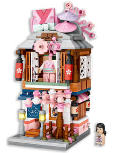 Конструктор LOZ mini Магазин кимоно 418 деталей, 1655 Kimono Shop