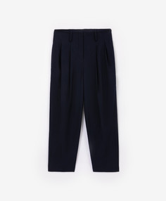 Брюки зауженные с защипами синие для девочки Gulliver (170)