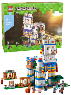 Конструктор Майнкрафт Деревня лам My World 22013 1252 детали No Brand